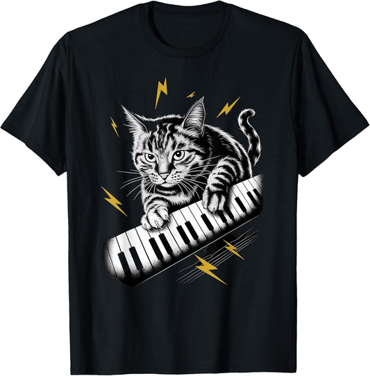Musik Cat Playing Piano Instrument on Cat Pianist