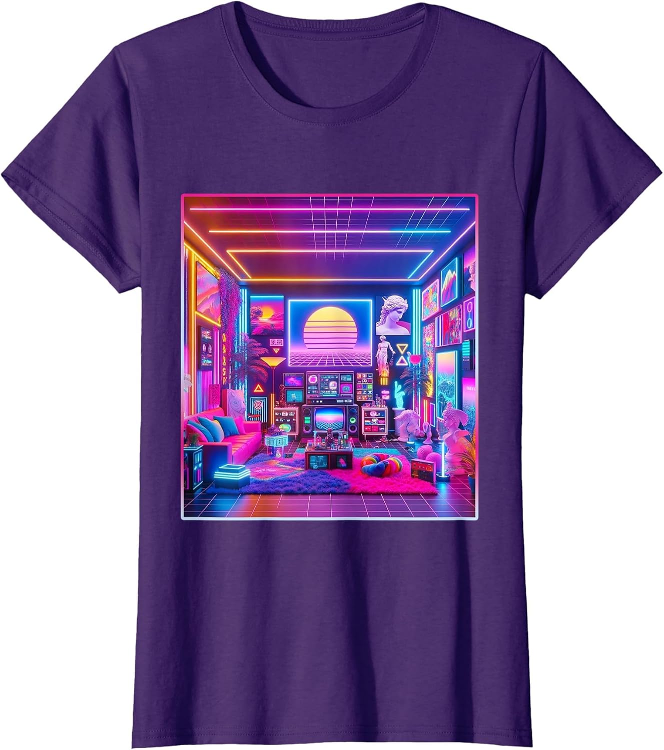 Vaporwave Aesthetic Style Shirt 80s 90s Retro Colorful Room