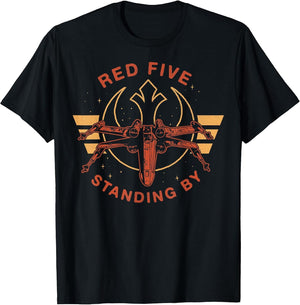 Star Wars Red Five Standing By X-Wing Rebels Graphic