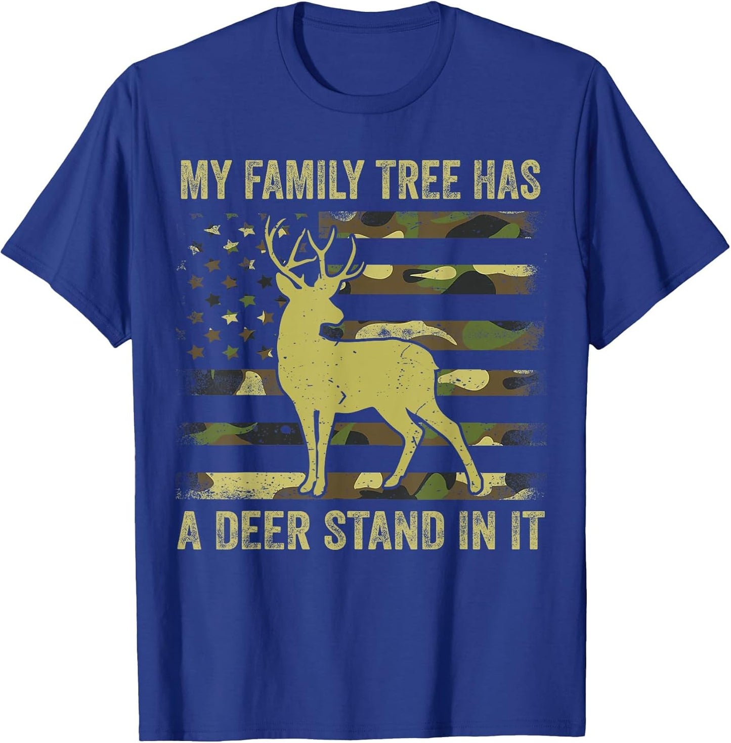 Hunting-Shirt Family Tree Has Deer Stand Funny Hunter Dad