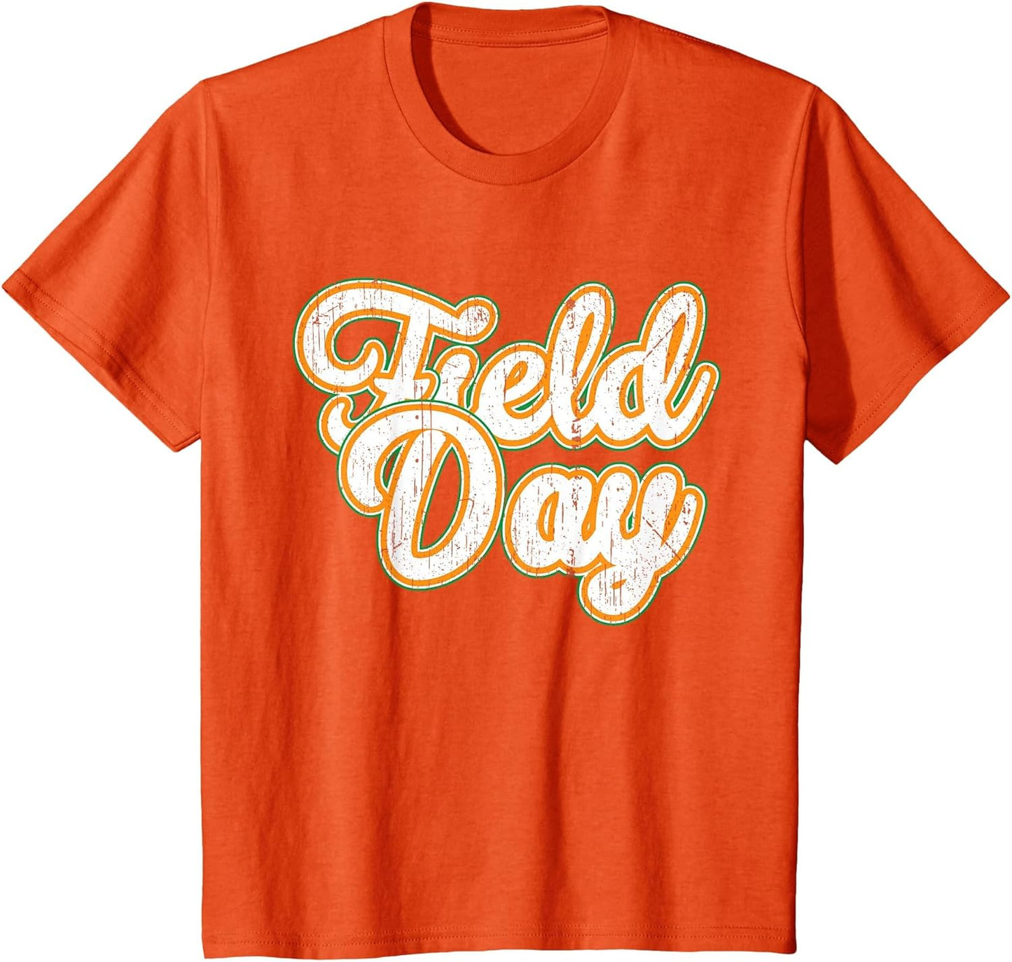 Field Day Retro Orange Field Day Games Adults Teachers Kids