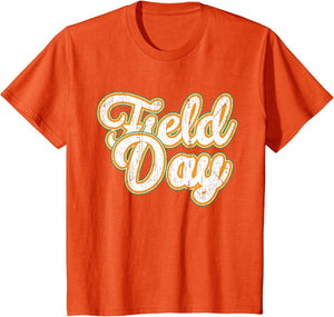 Field Day Retro Orange Field Day Games Adults Teachers Kids