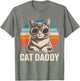 Cat Daddy Shirt Men Cat Lover Dad Fathers Day