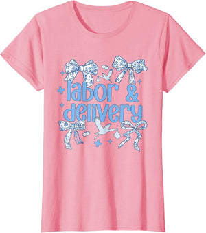 Labor and Delivery Nurse Blue Toile Nurse Stork Squad OB