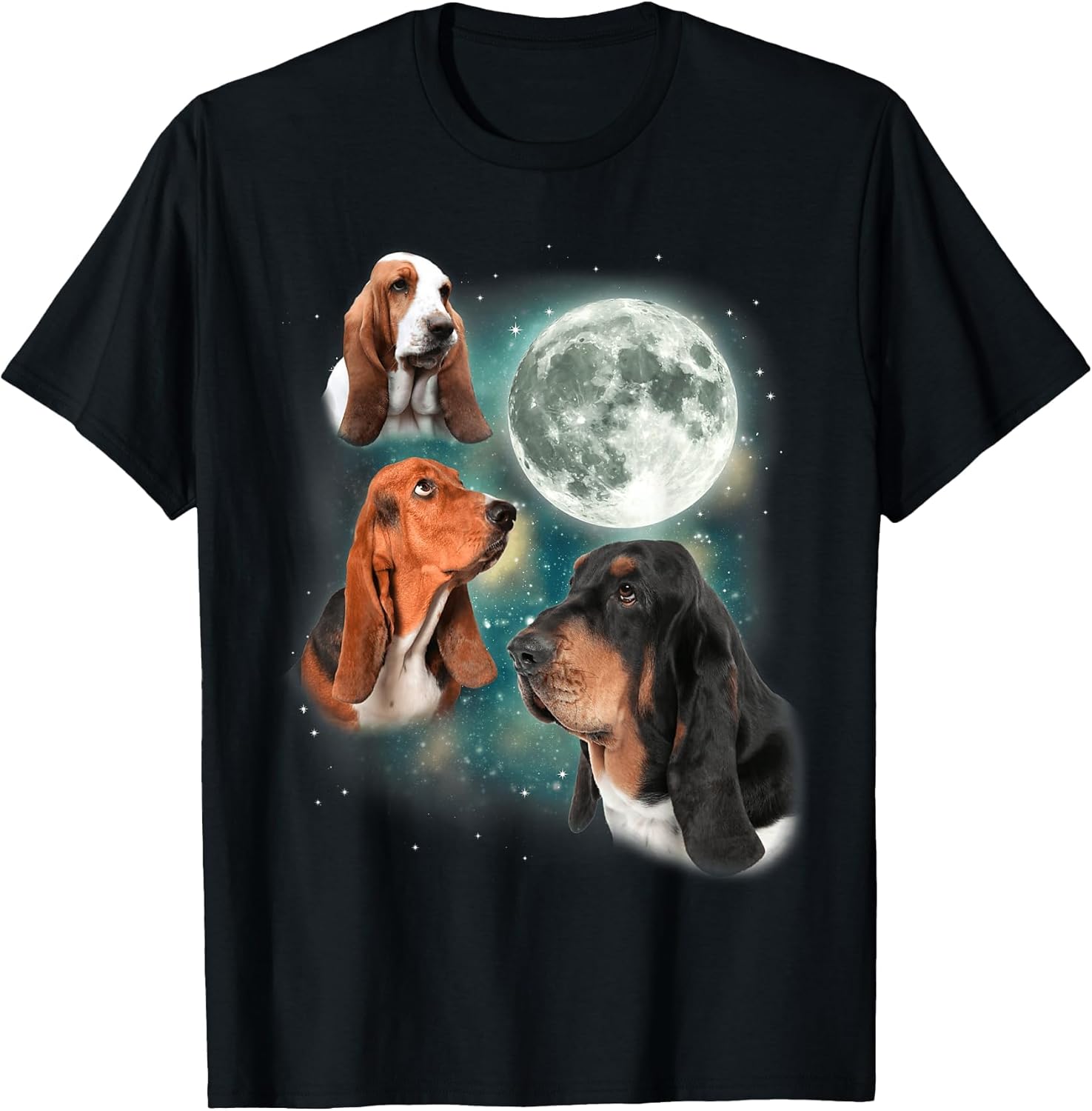 Basset Hound Moon | 3 Funny Canines Howl at Moon Cute Dog