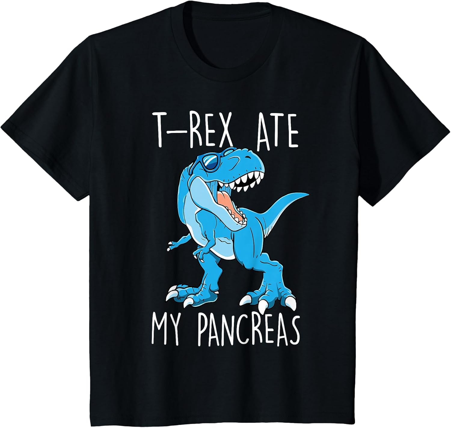 T-Rex Ate My Pancreas Funny Diabetes Awareness Boys Dinosaur