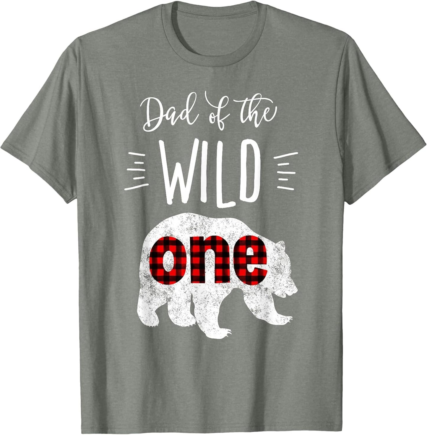 Dad of The Wild One Shirt Bear Lumberjack 1st Birthday