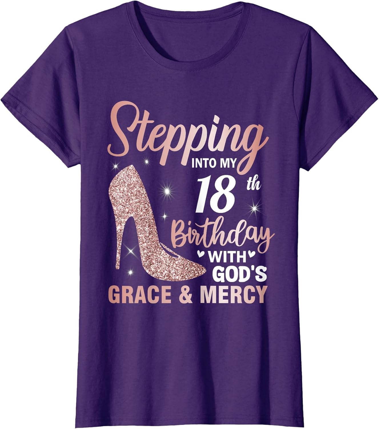 Stepping Into My 18th Birthday Shirt Girls 18 Year Old Bday