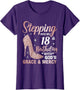 Stepping Into My 18th Birthday Shirt Girls 18 Year Old Bday