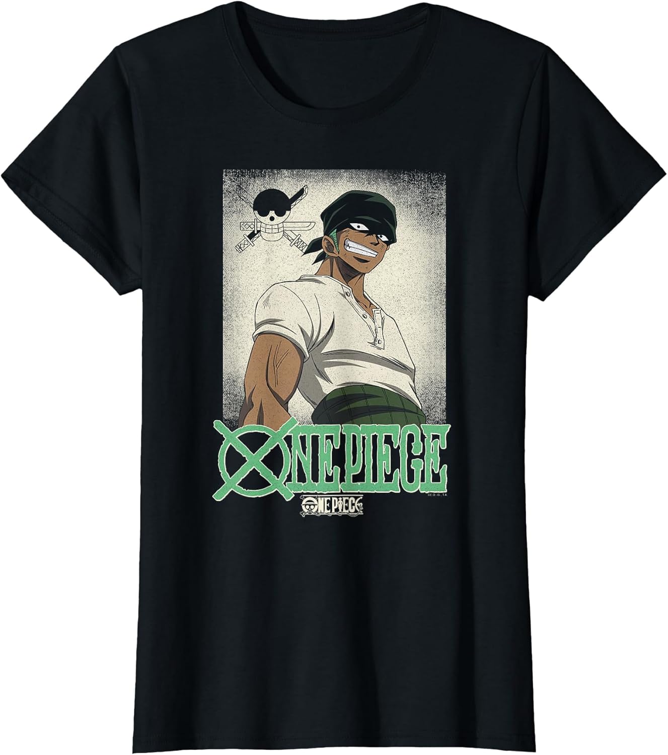 One Piece Anime Vintage Illustration Roronoa Zoro