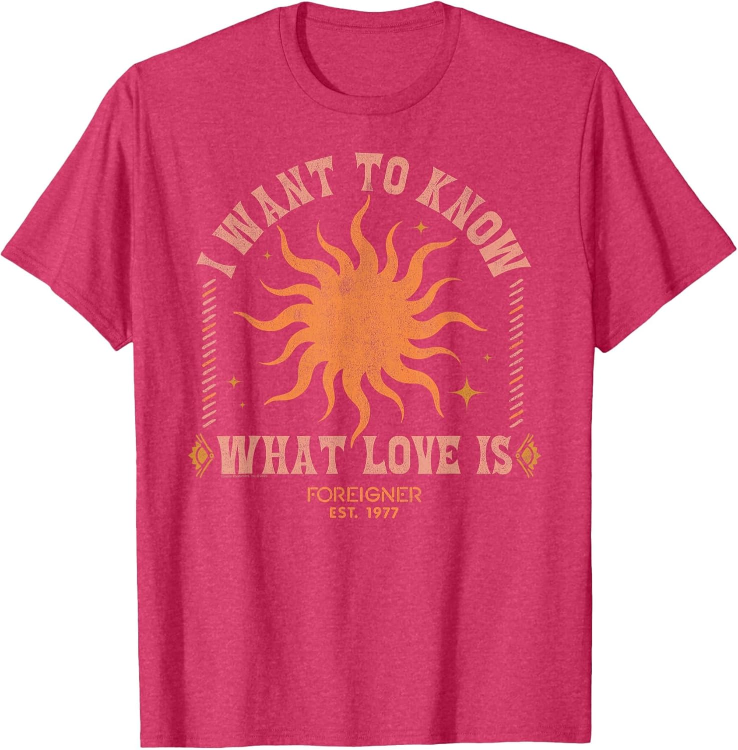 Foreigner I Want to Know What Love is Sun Vintage Band
