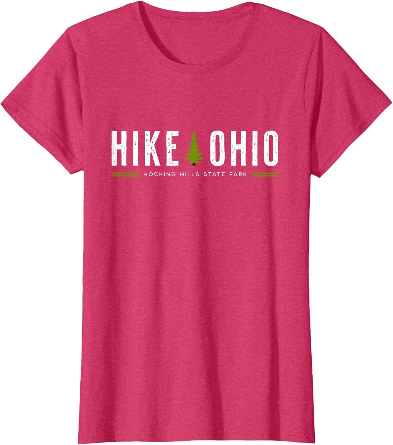 Ohio Hocking Hills State Park Hike Tree Retro Graphic