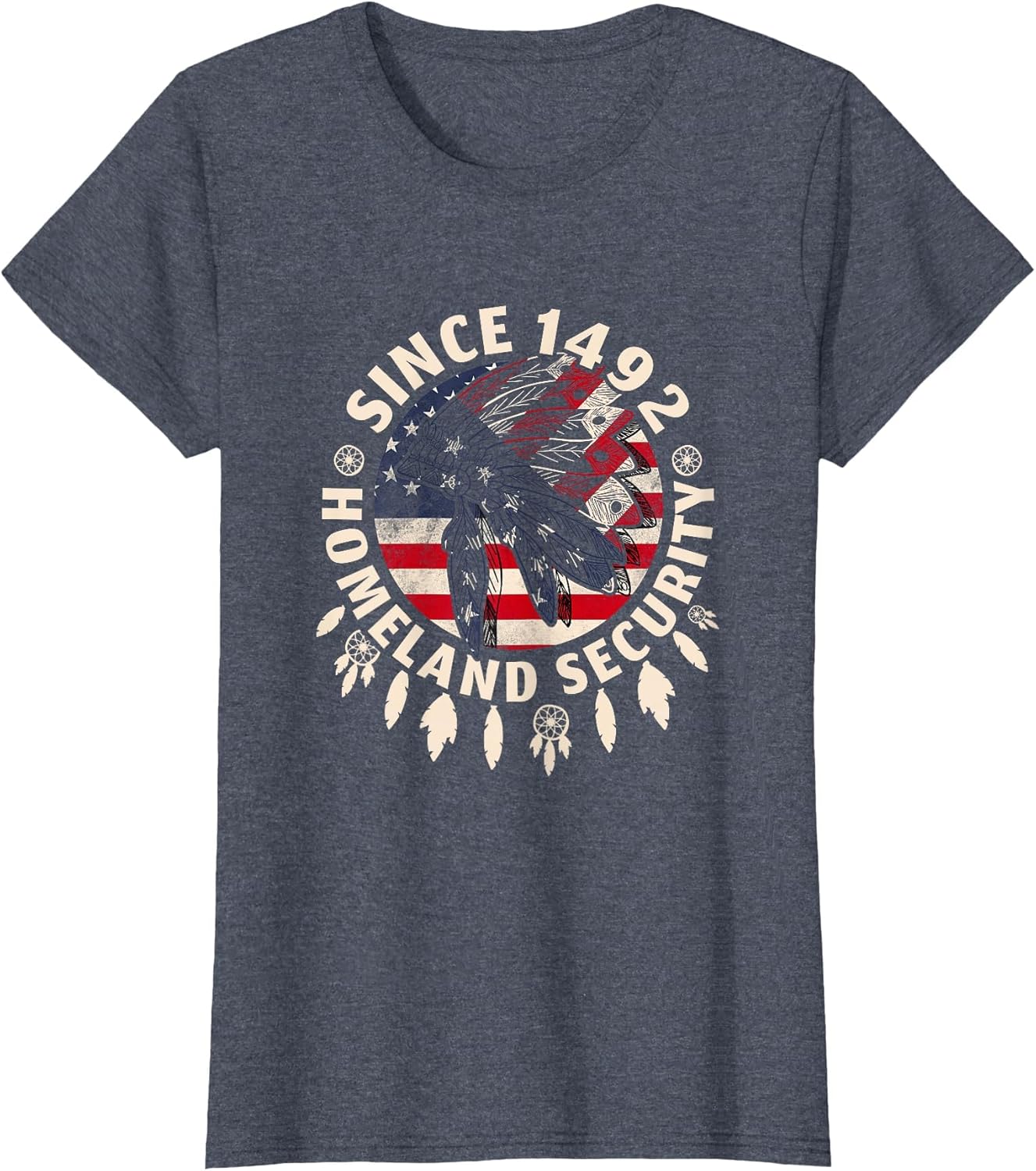 Homeland Security Since 1492 USA Flag Distressed Headdress