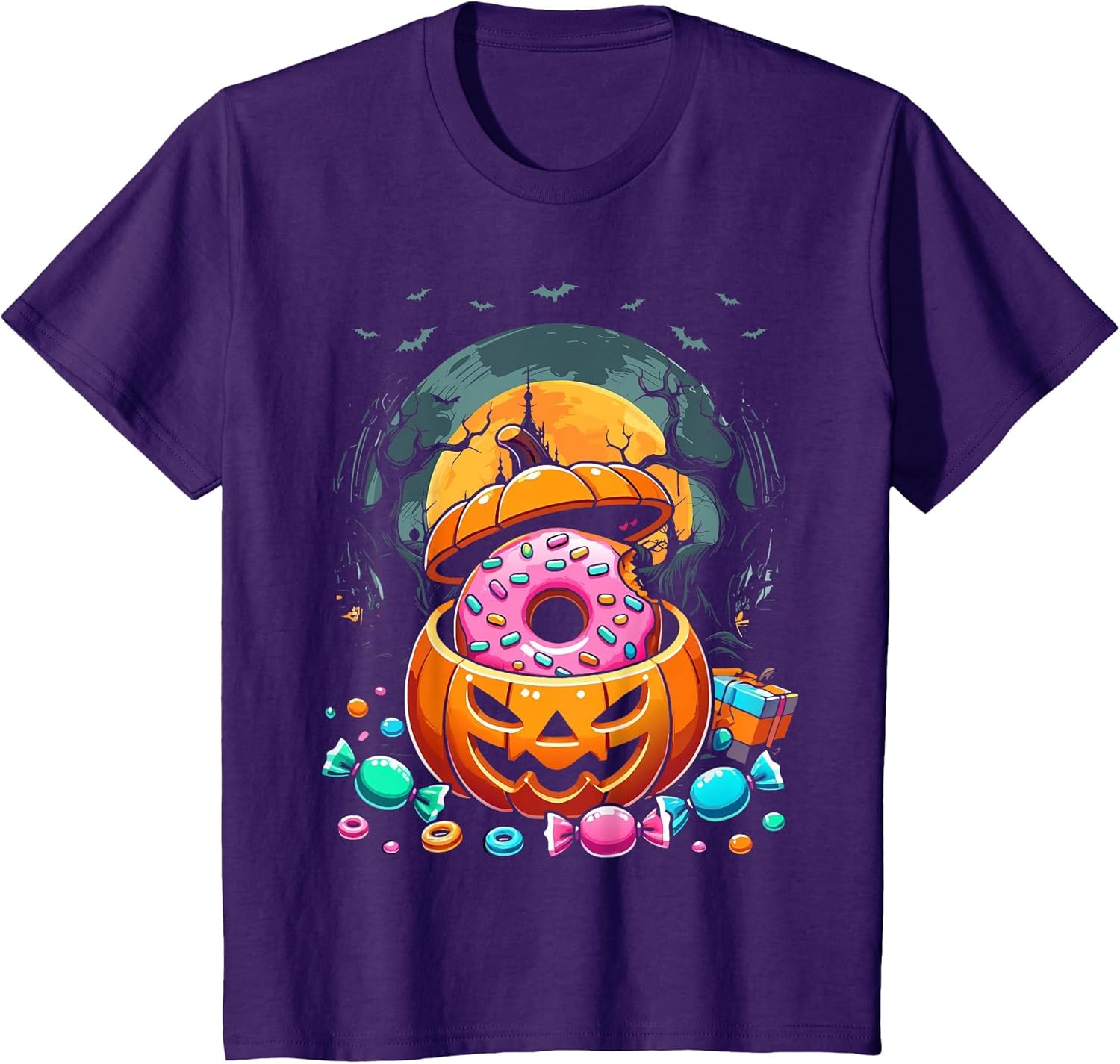 Donut Pumpkin Halloween Costume Funny Doughnut Sprinkle