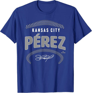 Salvador Perez Kansas City Name & Number (Front & Back)