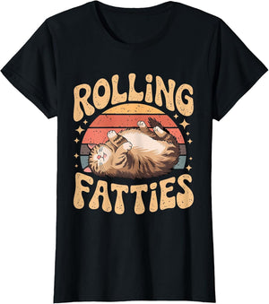 Rolling Fatty Cat Animal Funny Cat