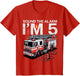 Sound The Alarm Im 5 Fire Truck 5th Birthday Bday Boys Kids