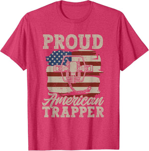 Trapping Trap Hunting American Flag Proud American Trapper