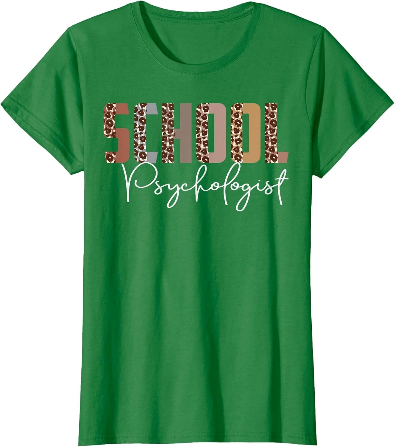 Leopard School Psychologist Funny Job Title School Worker