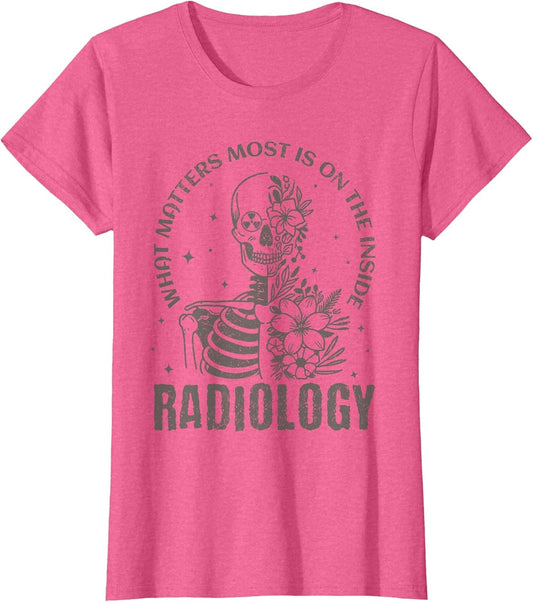 Radiology What Matters Most is On The Inside Floral Skeleton