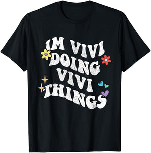 Retro Groovy Im Vivi Doing Vivi Things Funny Mother's Day