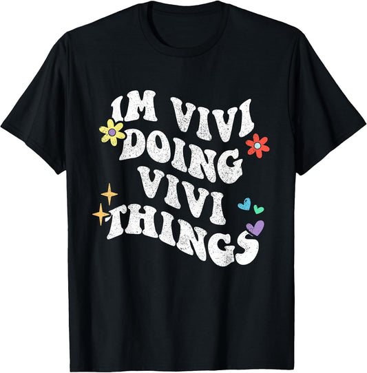 Retro Groovy Im Vivi Doing Vivi Things Funny Mother's Day