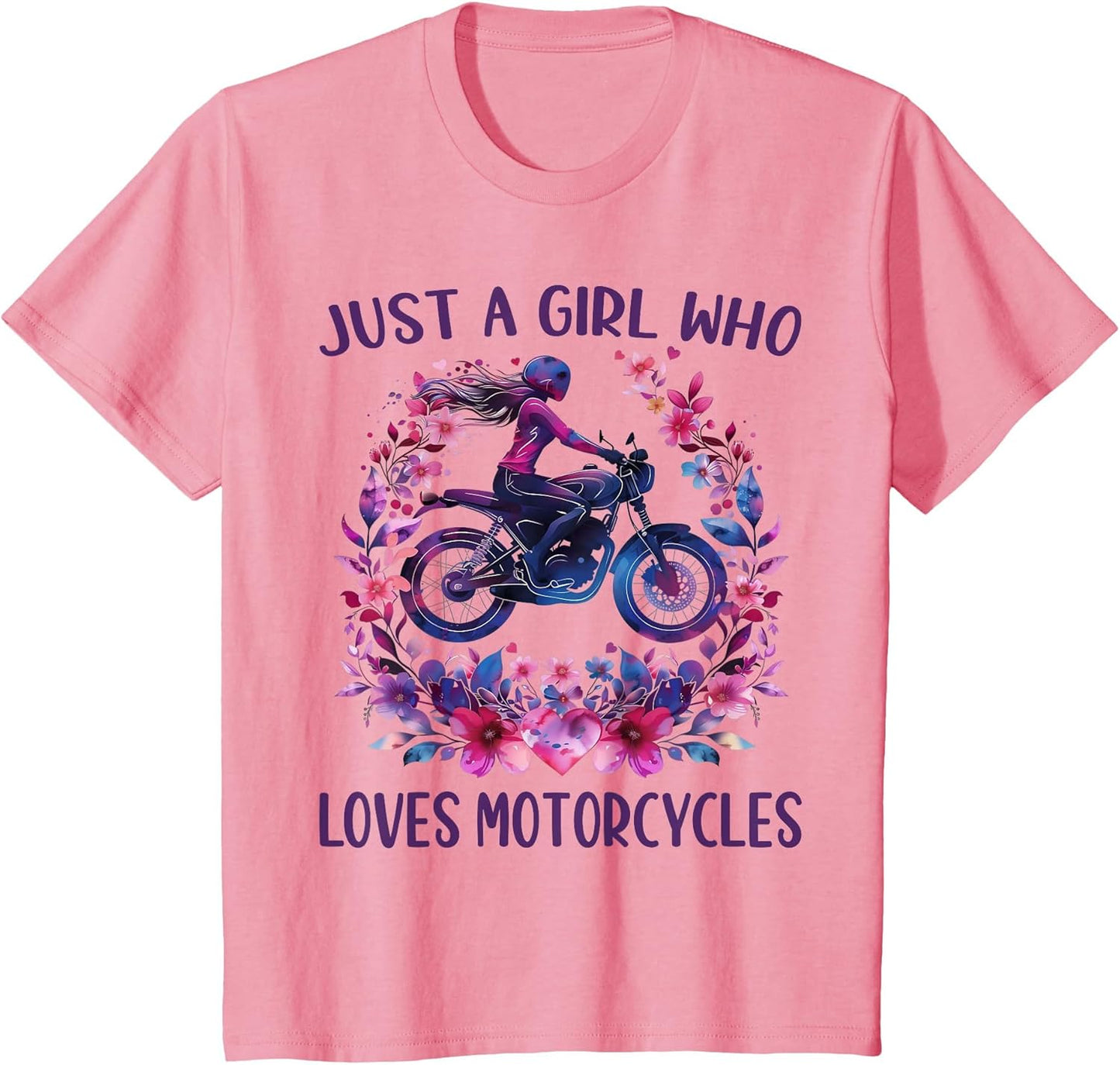 Just A Girl Who Loves Motorcycles Cute Rider Motorcycles