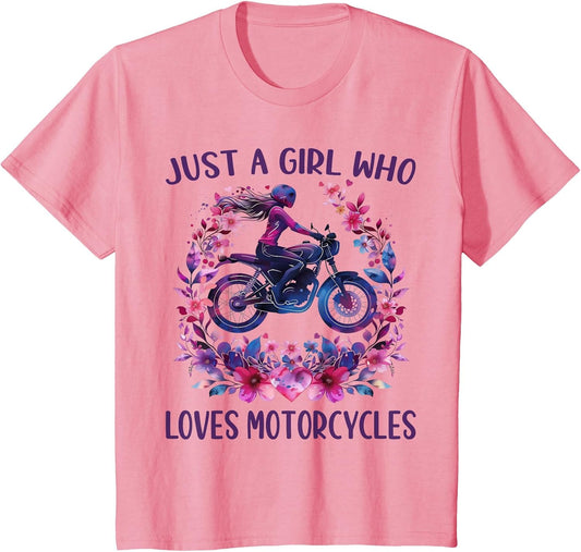 Just A Girl Who Loves Motorcycles Cute Rider Motorcycles