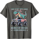 Just A Boy Who Loves Monster Trucks Dinosaurs Trex USA Flag
