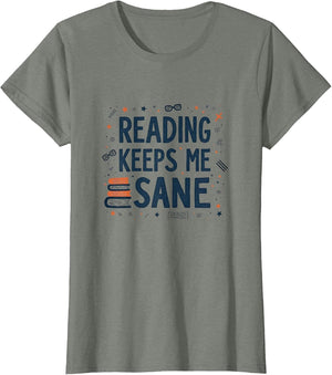 Reading Keeps Me Sane Book Lover Design