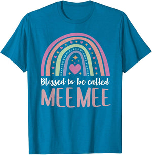 Meemee Shirt Grandma Women Mothers Day Blessed Meemee