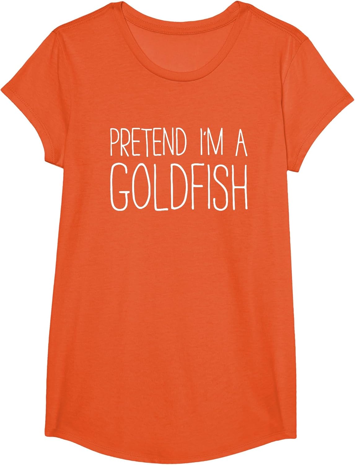 Pretend I'm A Goldfish Shirt Adult Kids Men Women Costume