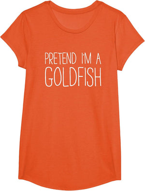 Pretend I'm A Goldfish Shirt Adult Kids Men Women Costume