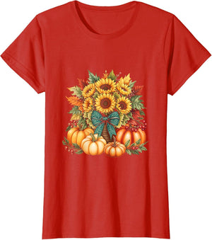 Sunflower Pumpkin Fall Harvest Autumn Nature