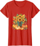 Sunflower Pumpkin Fall Harvest Autumn Nature