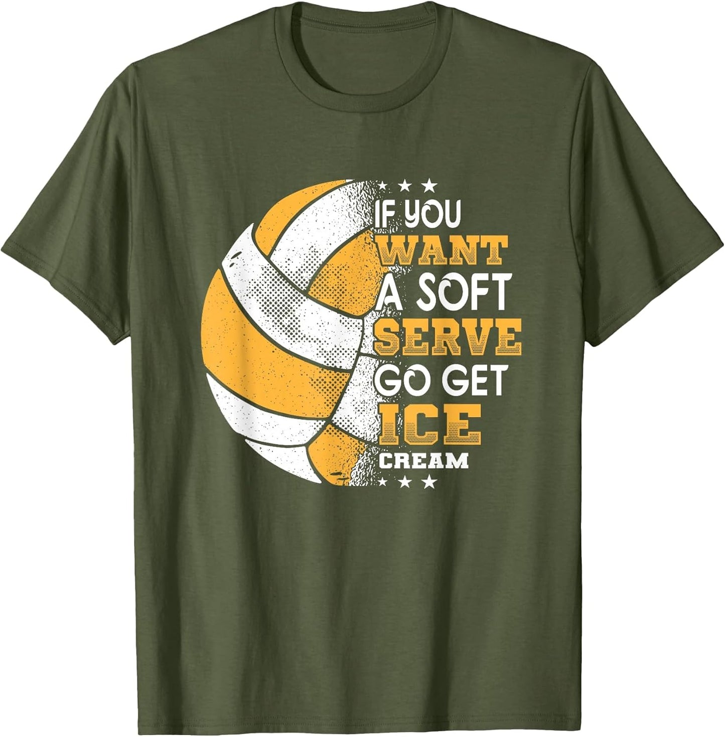 If You Want A Soft Serve Go Get Ice Cream Funny Volleyball