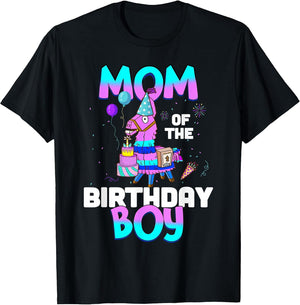 Llama Mom Shirt - Birthday Boy’s Cute Matching Party Outfit