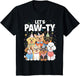 Dog Mom Birthday Dog Bday Boy Girl Let's Pawty Birthday