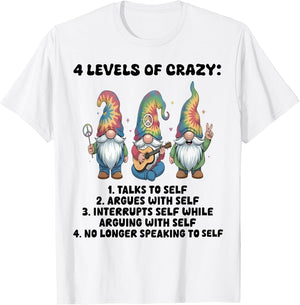Gnomes 4 Levels of Crazy Talks to Self Argues with Self