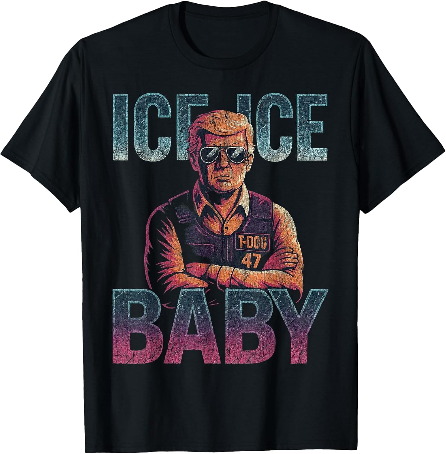 Ice Ice Baby Retro Funny Trump