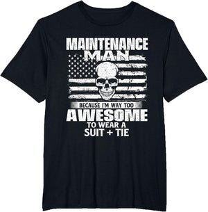 Maintenance Man - USA Flag Repair Worker Repairman Handyman