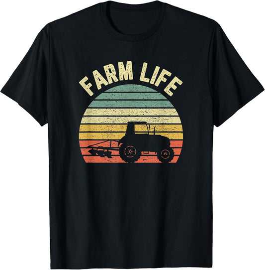 Farming Shirt Cool Vintage Farmer Retro Farm Life