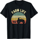 Farming Shirt Cool Vintage Farmer Retro Farm Life