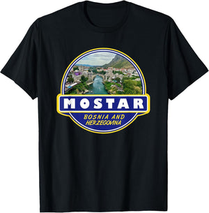 Mostar Bosnia and Herzegovina Retro Emblem Vintage