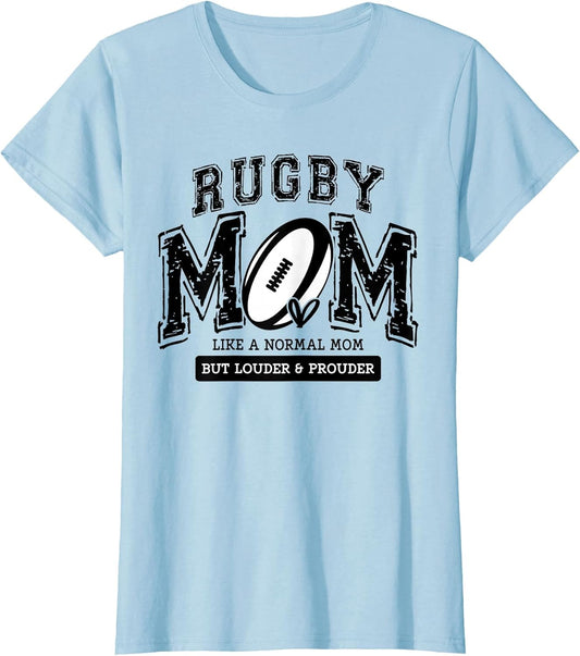 Loud Proud Rugby Mom Rugby Player Mama Family Funny Cute