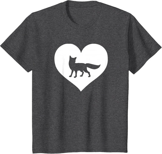 A Cute Purple or Pink Fox , Youth, Dark Heather Grey, 2T