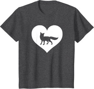 A Cute Purple or Pink Fox , Youth, Dark Heather Grey, 4T