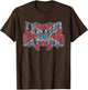 Lynyrd Skynyrd Vintage Logo Rock Biker US Flag Southern