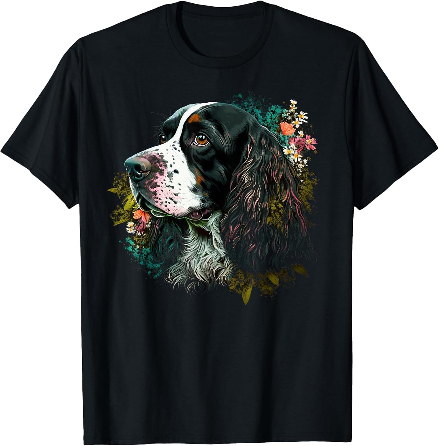 Cute Flower Summer Floral English Springer Spaniel