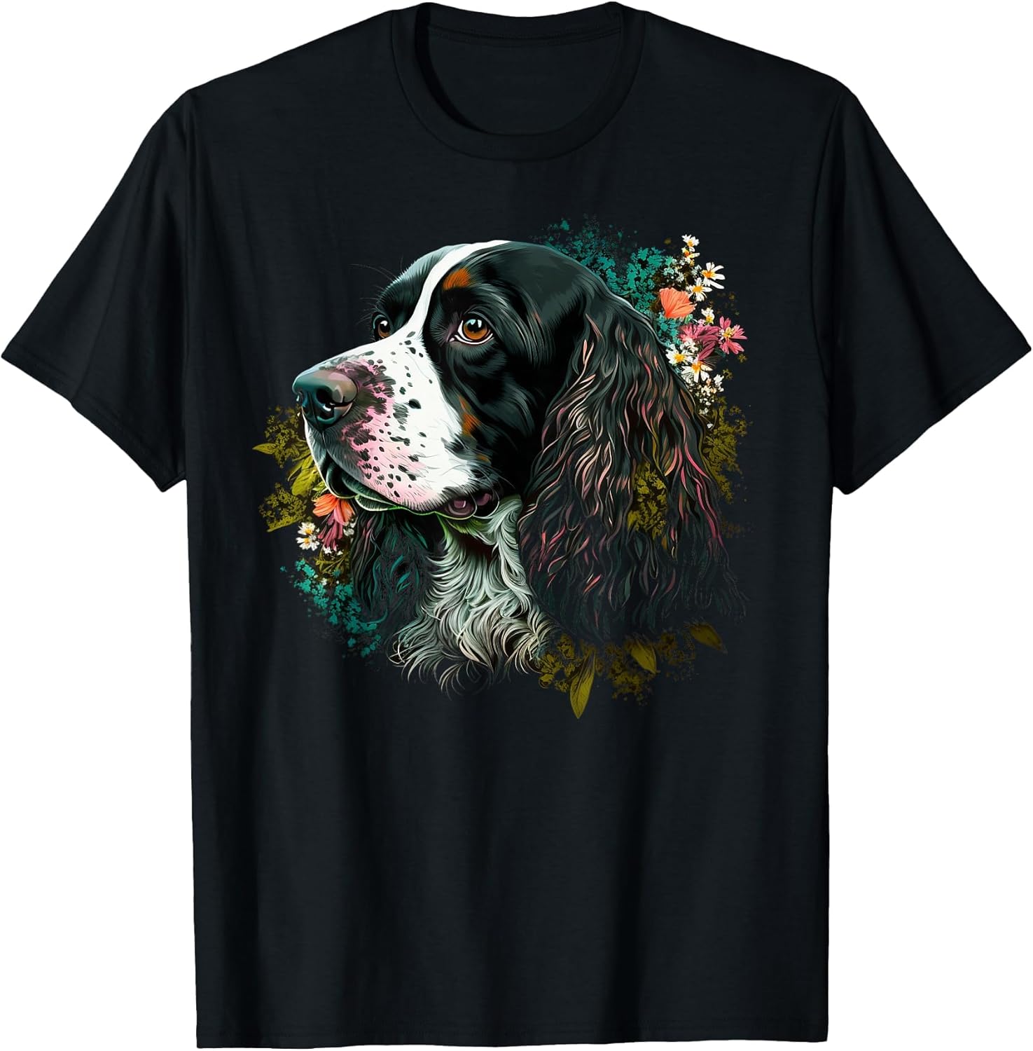 Cute Flower Summer Floral English Springer Spaniel